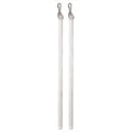 2-Pack Clear Curtain Pull Wand with Hook – Drapery Rod Stick Curtain Pull Wand Axl WHITE-2PCS