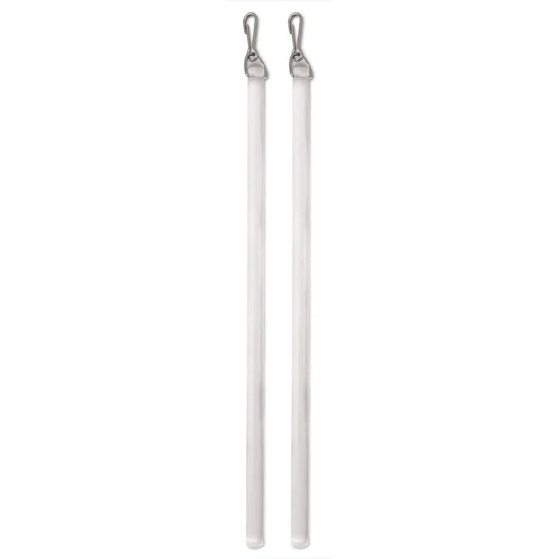 2-Pack Clear Curtain Pull Wand with Hook – Drapery Rod Stick Curtain Pull Wand Axl WHITE-2PCS