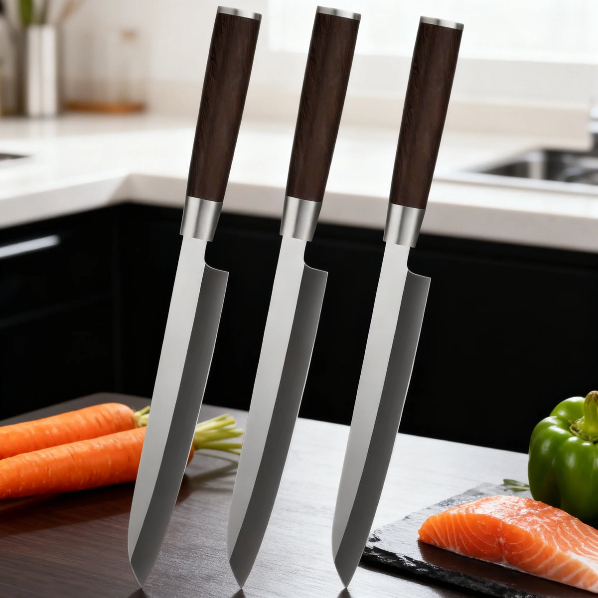 Handmade Sashimi Sushi Chef Knife – Stainless Steel Slicing Sashimi Chef Knife Axl