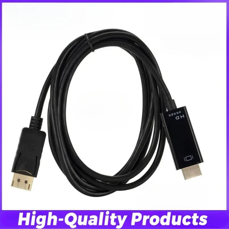4K DisplayPort to HDMI Adapter Cable – DP to HDMI Converter Display Adapter Cable Axl