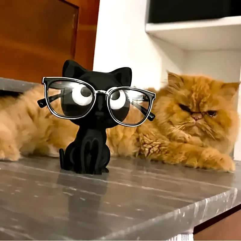 3D Printed Cat Glasses Holder – Desk Organizer & Home Decor Glasses Holder Axl