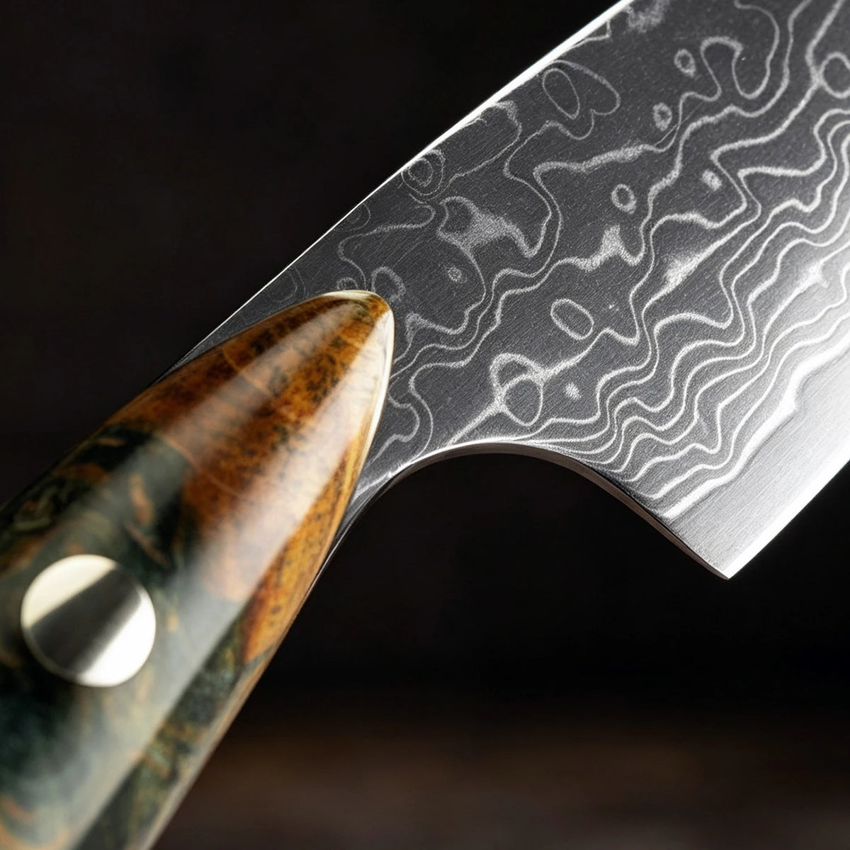 XITUO 3.5" Damascus Steel Paring Knife – Full Tang Petty Knife Damascus Paring Knife Axl