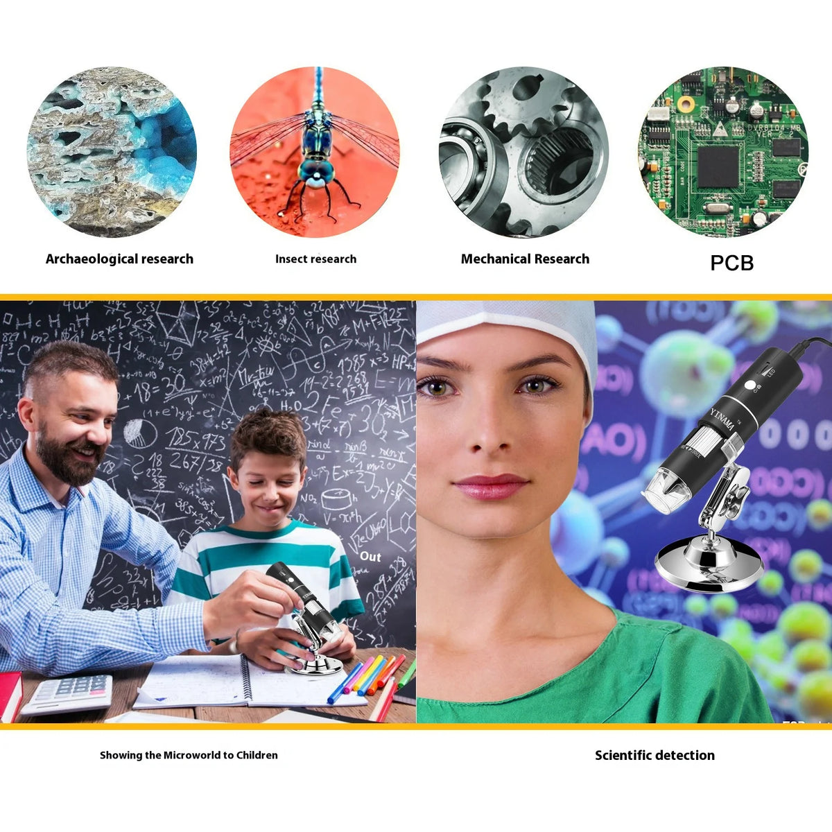 WiFi Handheld Digital Microscope – USB Video Magnifier 1000X Digital Microscope Axl