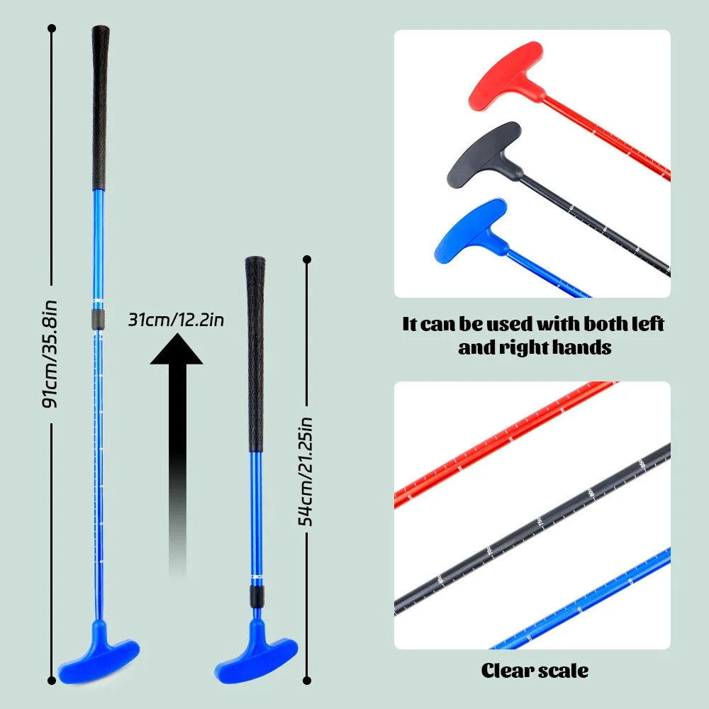 Telescopic Double-Sided Golf Putter – Adjustable for All Ages Golf Training Putter Axl