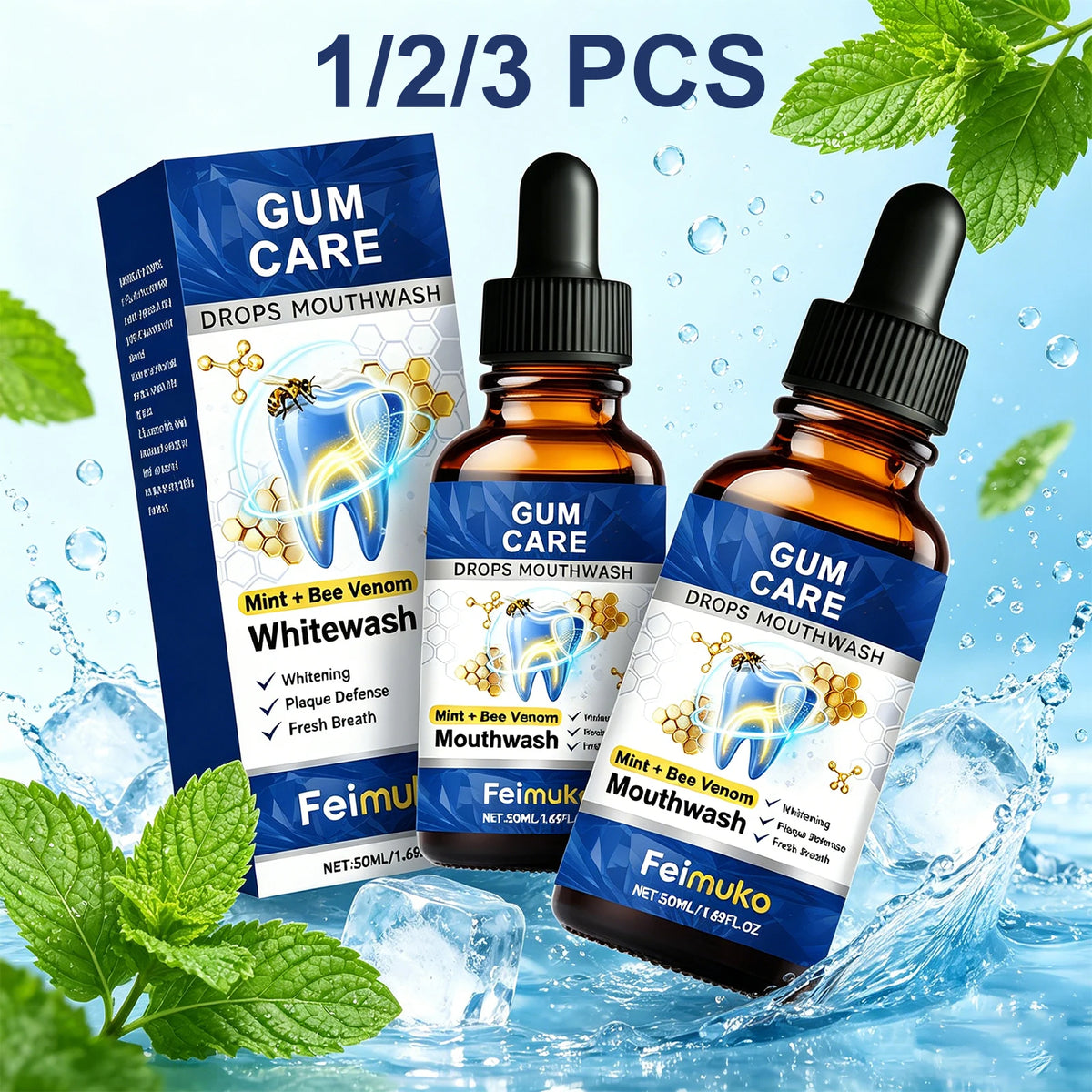 Gum Repair Drops Concentrated Mouthwash – Oral Care 50ml Concentrated Mouthwash Axl
