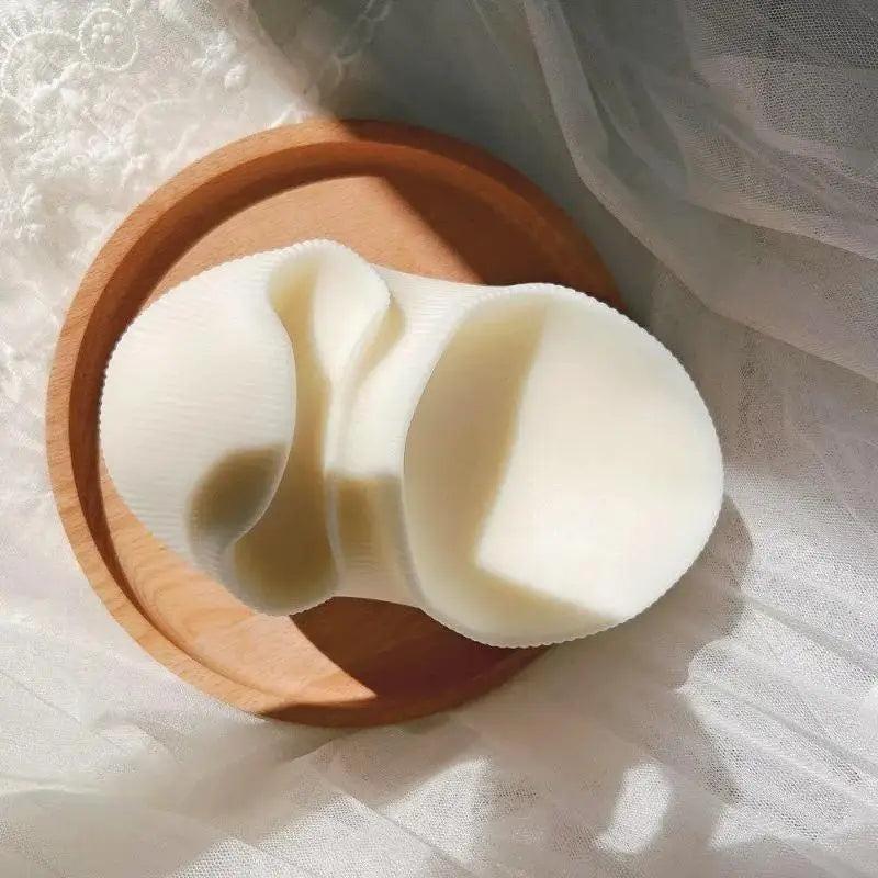 Wavy Fluted Silicone Candle Mold – Geometric DIY Wax Mould Silicone Candle Mold Axl