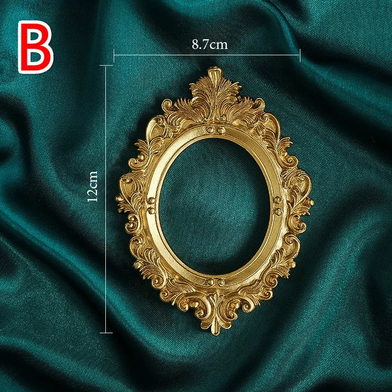 Golden Retro Resin Photo Frame – Nail Art & Photography Props Photography Prop Frame Axl B