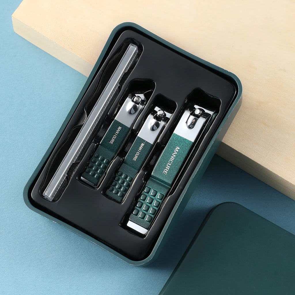 4-Piece Stainless Steel Nail Clipper Set – Finger & Toe Care Nail Clipper Set Axl 4pcs