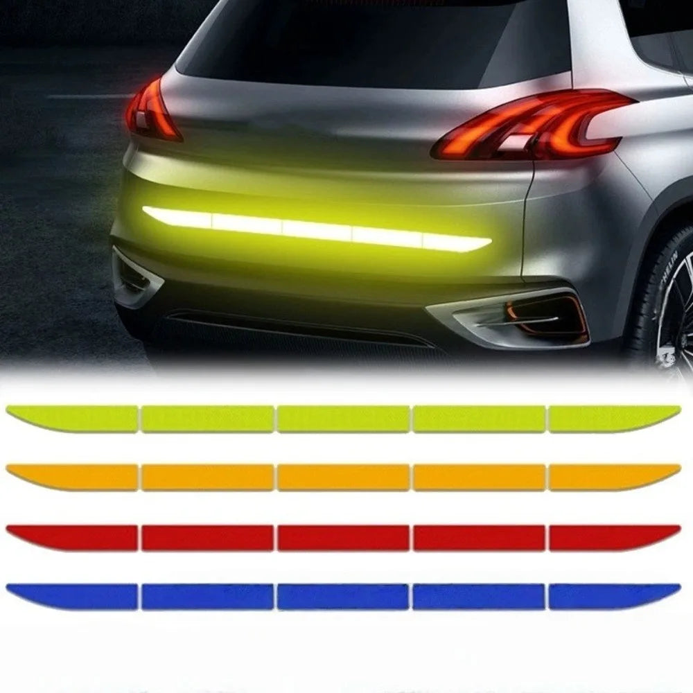 5-Set Reflective Warning Safety Tape Stickers for Car Trunk Reflective Car Stickers Axl