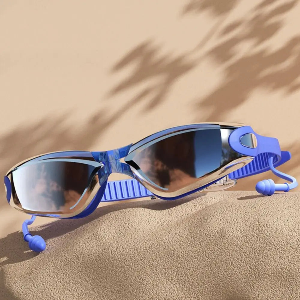Anti-Fog Swimming Goggles with Earplugs | Silicone Swim Goggles Swimming Goggles Axl