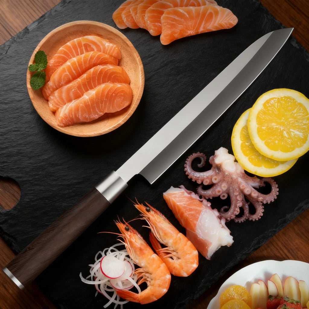 Handmade Sashimi Sushi Chef Knife – Stainless Steel Slicing Sashimi Chef Knife Axl