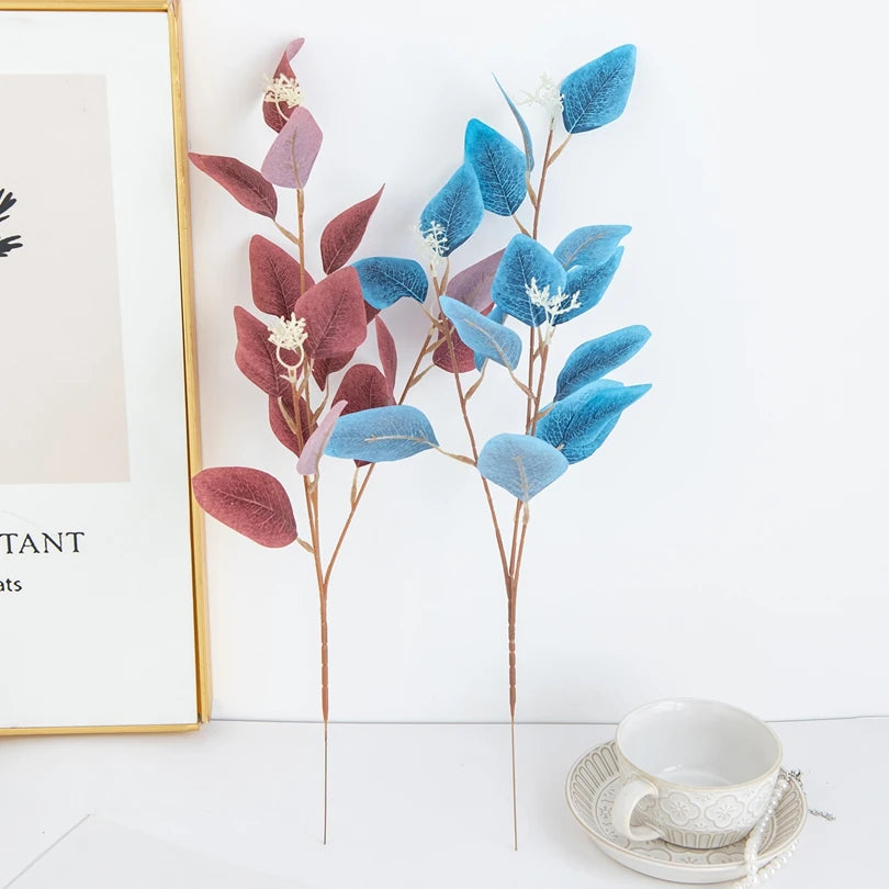 Artificial Eucalyptus Branch Fake Plant Stem for Home Decor Artificial Plant Stem Axl