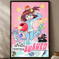 Space Patrol Luluco Anime Wall Poster – Self-Stick HD Decor Anime Wall Poster Axl White03 60X90cmNoframe