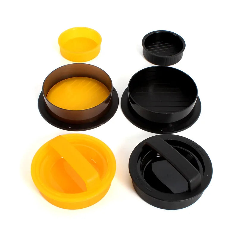 3-in-1 Burger Press & Stuffed Patty Maker – Non-Stick BBQ Mold Burger Patty Press Axl
