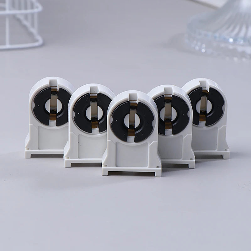 5-Pack T8/G13 Fluorescent Lamp Holders | Heat-Resistant ABS Fluorescent Lamp Holder Axl