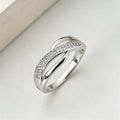 Huitan CZ Eternity Band Ring for Women | Wedding & Party CZ Fashion Ring Axl T1190 9