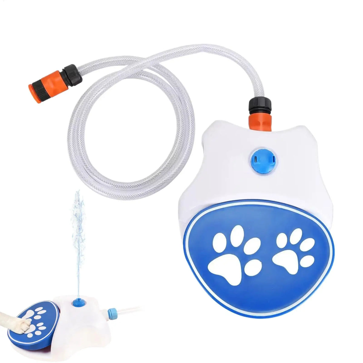 Paw-Activated Outdoor Dog Water Fountain with Hose Pet Water Fountain Axl