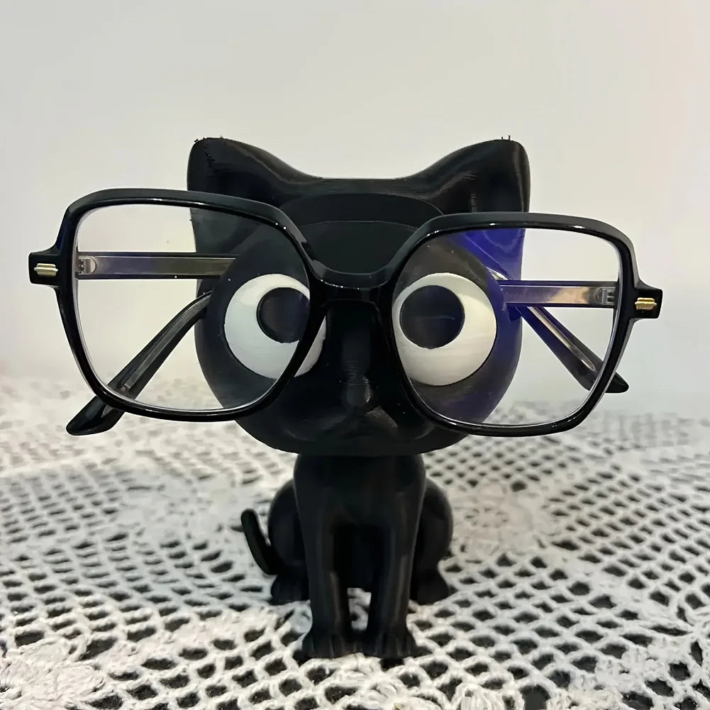 3D Printed Cat Glasses Holder – Desk Organizer & Home Decor Glasses Holder Axl