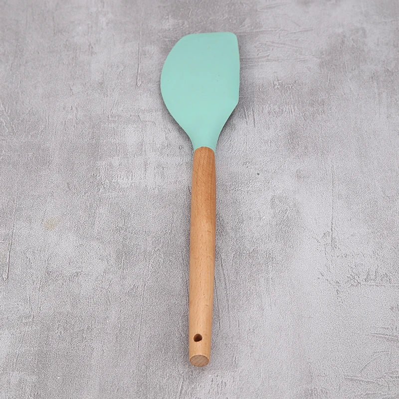 Silicone Baking Scraper – Non-Stick Butter & Chocolate Spatula Baking Scraper Spatula Axl Green