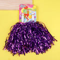 Metallic Cheerleading Pom Poms 2 Pack – Kids & Adults Cheerleading Pom Poms Axl Purple