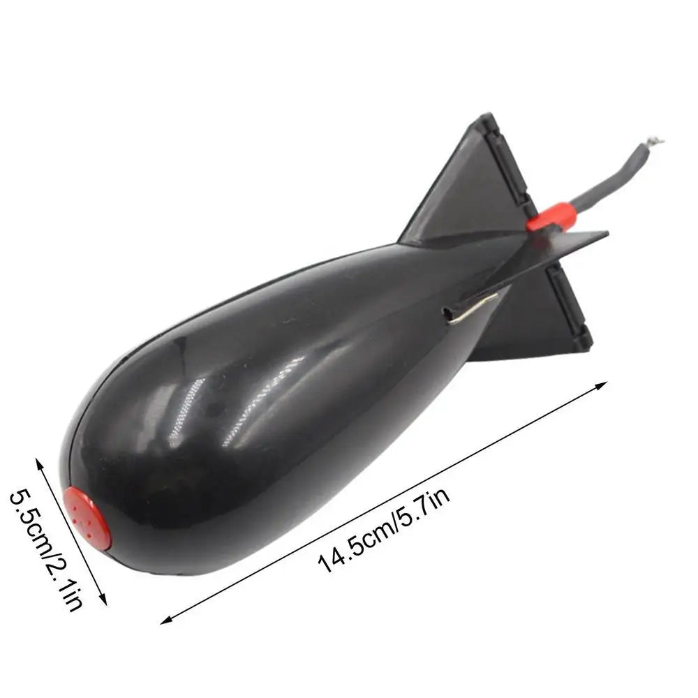 Carp Fishing Rocket Bait Feeder Float Cage – PP Bait Dispenser Fishing Bait Feeder Axl Black
