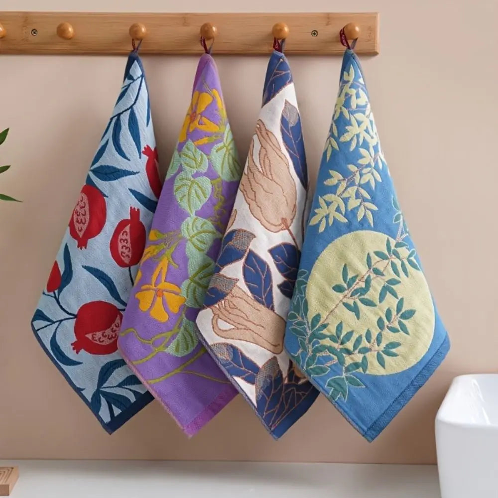 4-Layer Cotton Gauze Kitchen Towel – Quick Dry Hand Towel 34x40cm Kitchen Hand Towel Axl