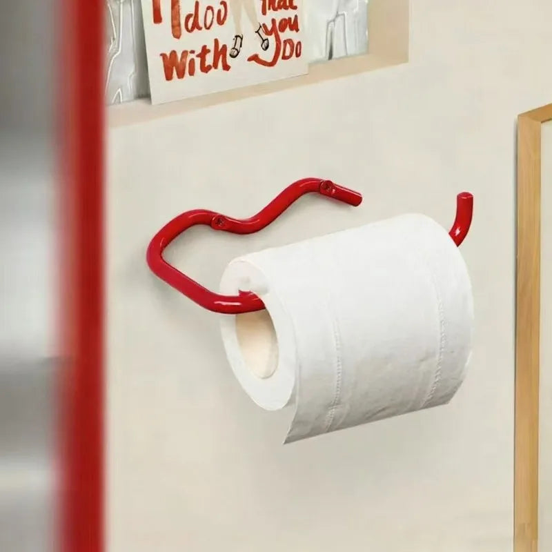 Metal Bathroom Wall-Mount Paper & Towel Holder Organizer Bathroom Towel Holder Axl