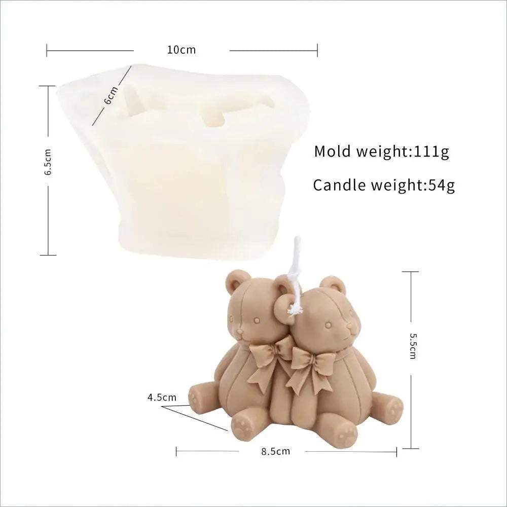 Teddy Bear Silicone Mold – DIY Candle, Soap, Resin & Craft Silicone Craft Mold Axl A