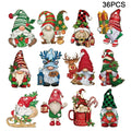 Christmas Wooden Hanging Ornaments – Santa, Snowman & Tree Christmas Tree Ornaments Axl Set 9