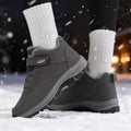 Women's Winter Fur-Lined Ankle Boots – Warm Non-Slip Winter Ankle Boots Axl 39 GRAY