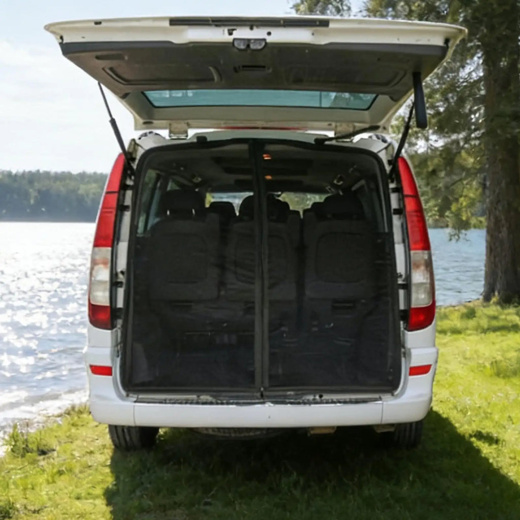 SUV Tailgate Mesh Screen – Magnetic UV Fly Screen 58x57 Inch Tailgate Mesh Screen Axl