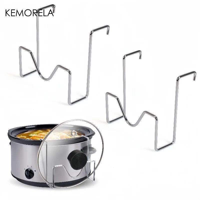 Stainless Steel Pot Lid Rack & Organizer – 1 or 2 Pack Kitchen Lid Organizer Axl