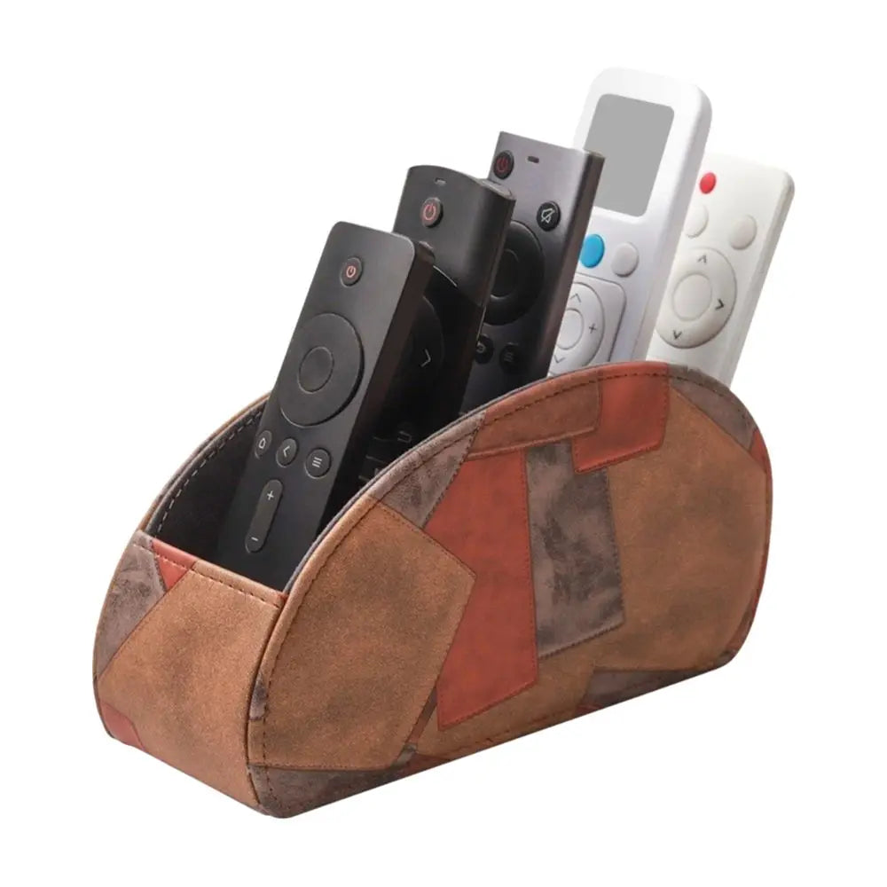 PU Leather Remote Control Holder & Desk Organizer Box Desk Organizer Box Axl