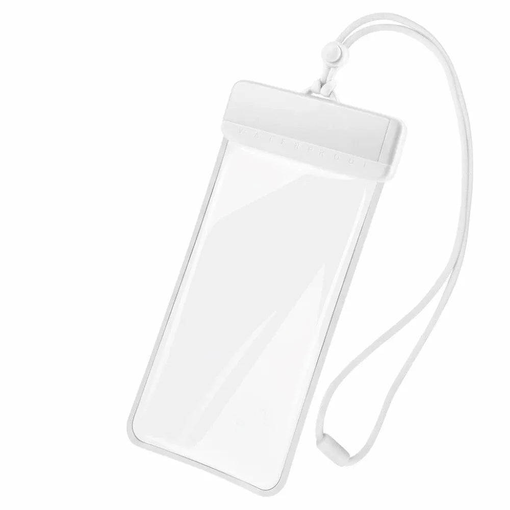 Waterproof Phone Pouch Crossbody Dry Bag – Fits Up to 7.2" Waterproof Phone Pouch Axl White