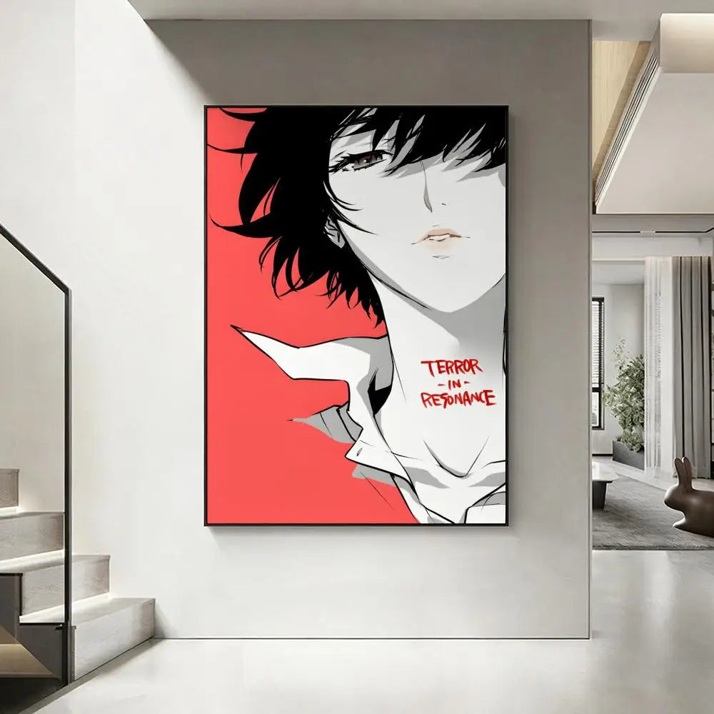 Zankyou no Terror Anime Poster – HD Waterproof Wall Art Decor Anime Wall Poster Axl White6 15X20cmNoframe
