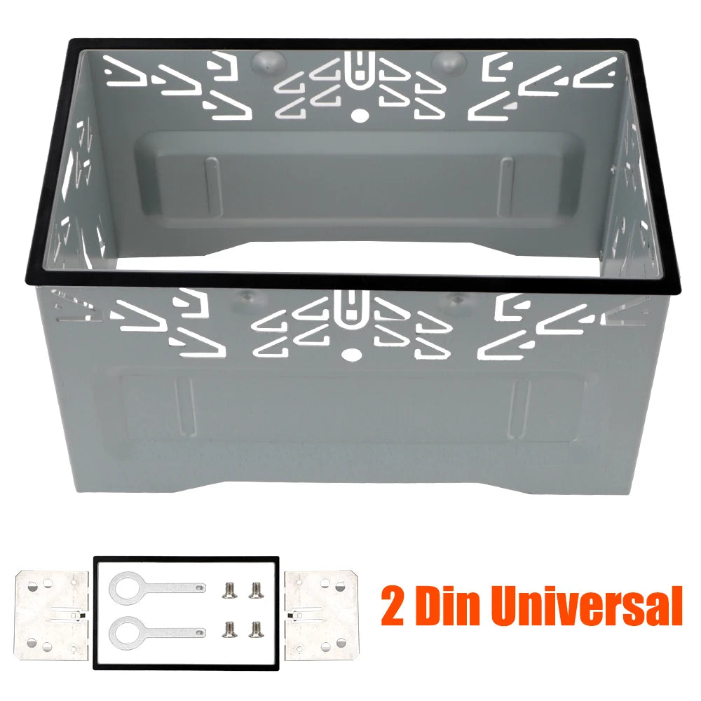 2DIN Car Radio Installation Frame & Dash Mount Kit – Universal Car Radio Mount Kit Axl