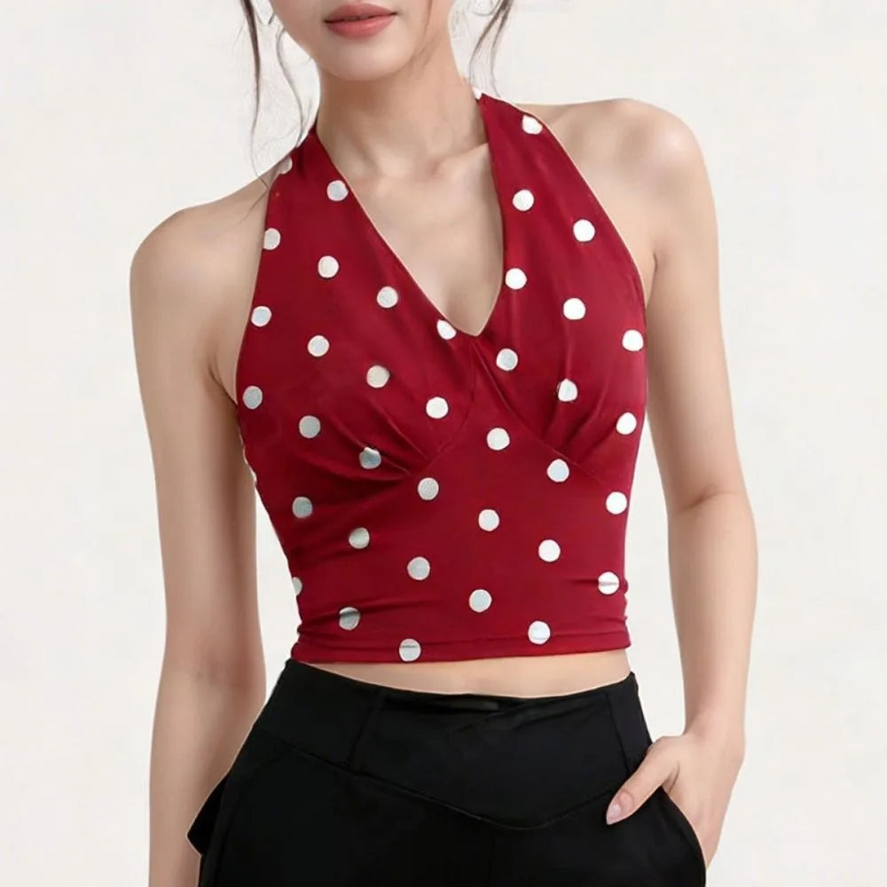 V-Neck Backless Yoga Vest with Chest Pad – Slim Fit Tank Top Yoga Sports Vest Axl