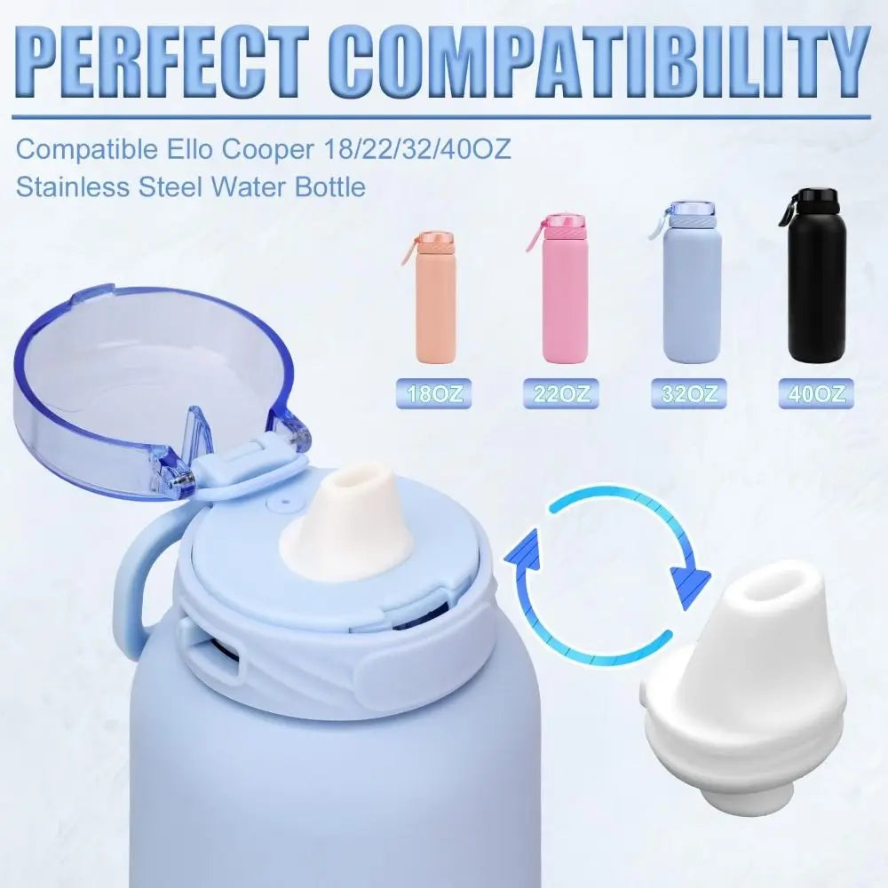 Silicone Bite Valve Replacement for Ello Cooper 18–40oz | 2-Pack Water Bottle Accessory Axl