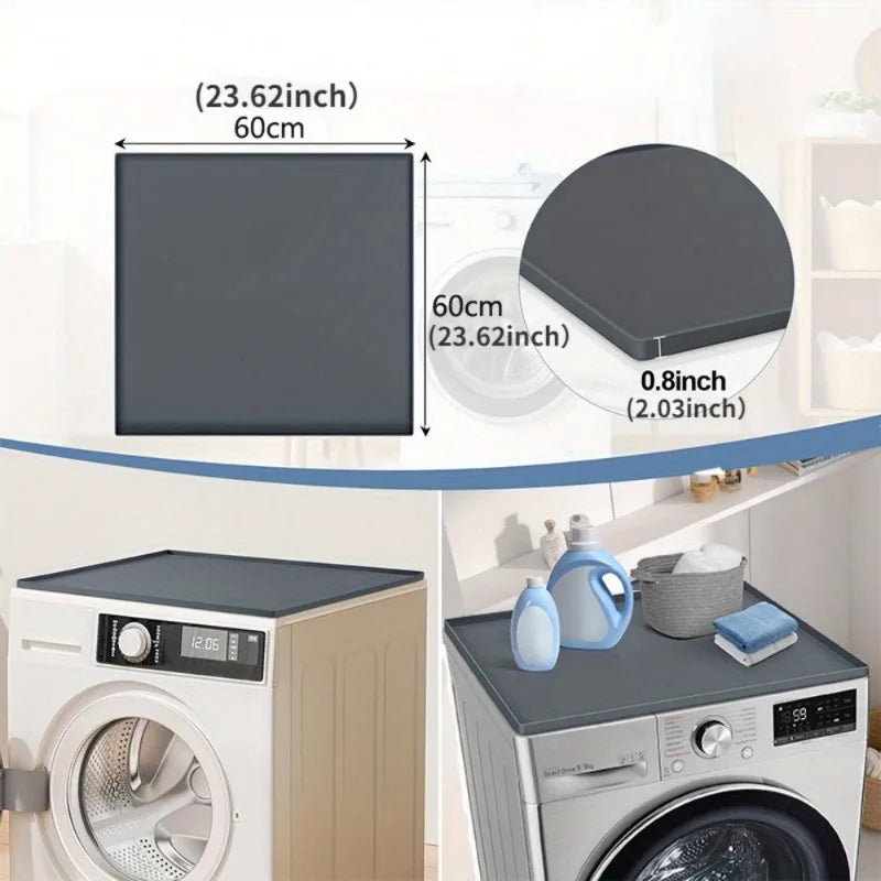 Silicone Washer & Dryer Top Protective Mat – 60×60cm Dust Cover Appliance Protective Mat Axl