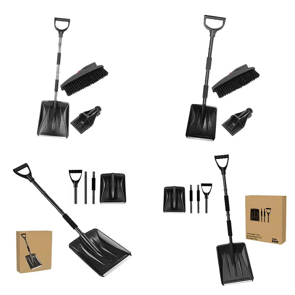 Folding Stainless Steel Snow Shovel – Car, Driveway & Garden Folding Snow Shovel Axl