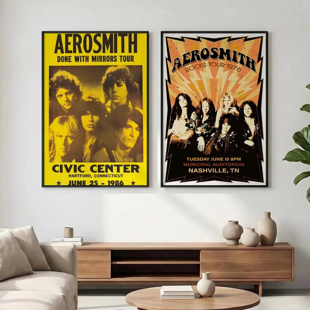 Aerosmith HD Poster – Waterproof Music Wall Art Decor Music Wall Poster Axl