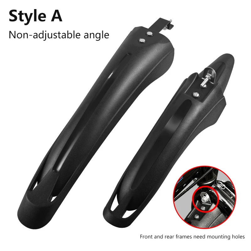 Adjustable Bike Mudguard Set – Front & Rear Fenders 24/26" Wheels Bicycle Fender Set Axl A