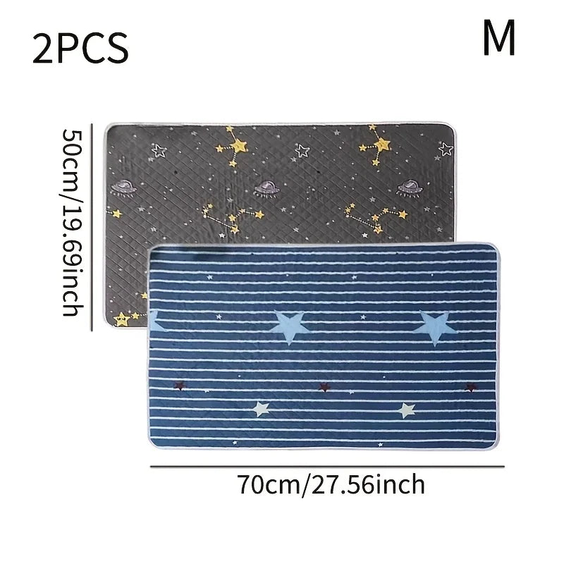 KEMORELA 2-Pack Washable Dog Training Mats | Reusable Pet Pad Dog Training Mat Axl 2PCS 70X50cm