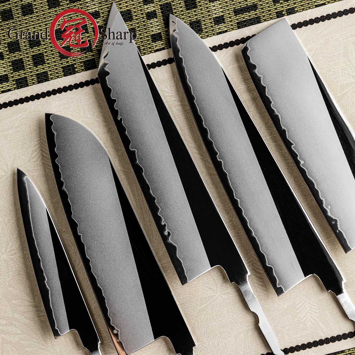 Grandsharp DIY Blade Blank – PM204 3-Layer Composite Steel Knife DIY Knife Blade Blank Axl