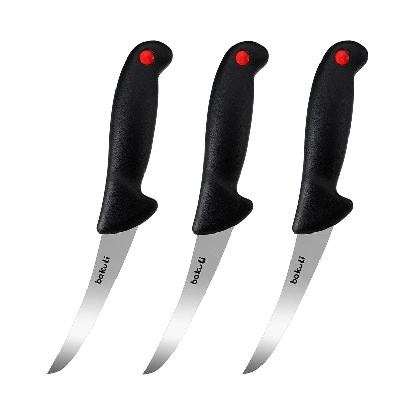 PLYS Carbon Steel Chef Boning Knife – Meat Cleaver Kitchen Chef Knife Axl 3pcs