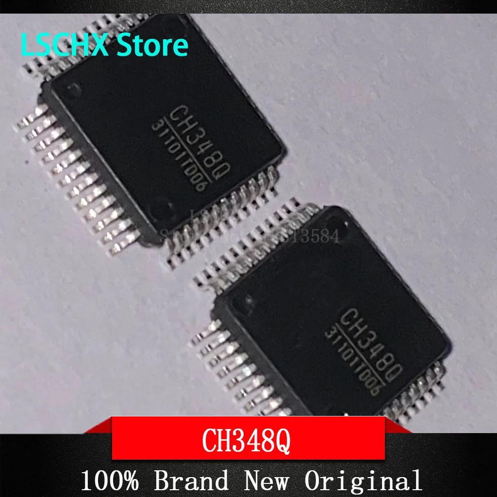 CH348Q LQFP-48 USB to 8 Serial Port Chip – 1 to 5 pcs USB Serial Port IC Axl