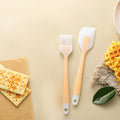 Silicone Baking Spatula & Oil Brush Set – 2-Piece Kit Silicone Baking Set Axl 2pcs