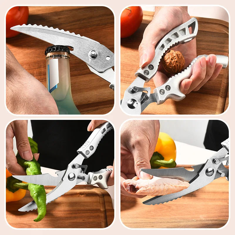 Heavy Duty Kitchen Shears | Stainless Steel Multi-Use Scissors Kitchen Shears Axl