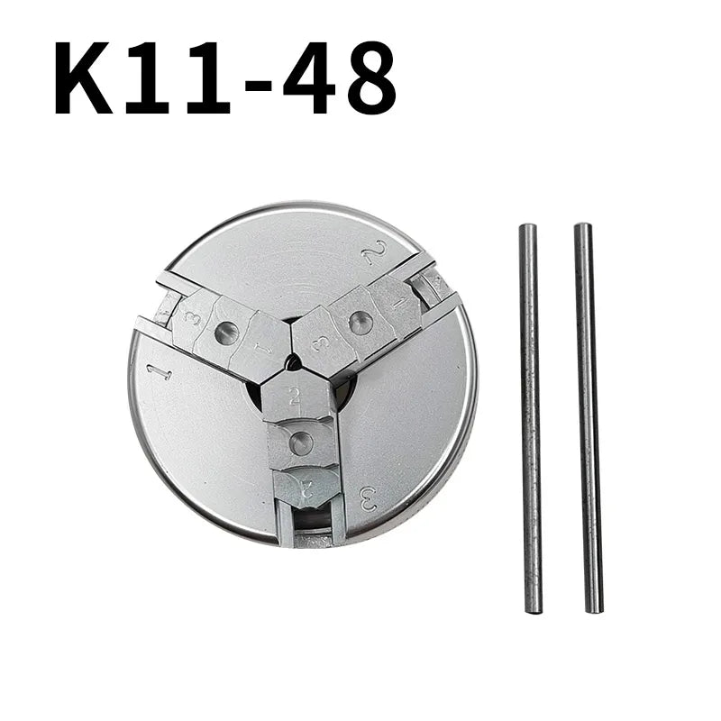 48mm Mini 3-Jaw Self-Centering Chuck | K11-48 Lathe Tool Lathe Chuck Axl K11-48 Chuck