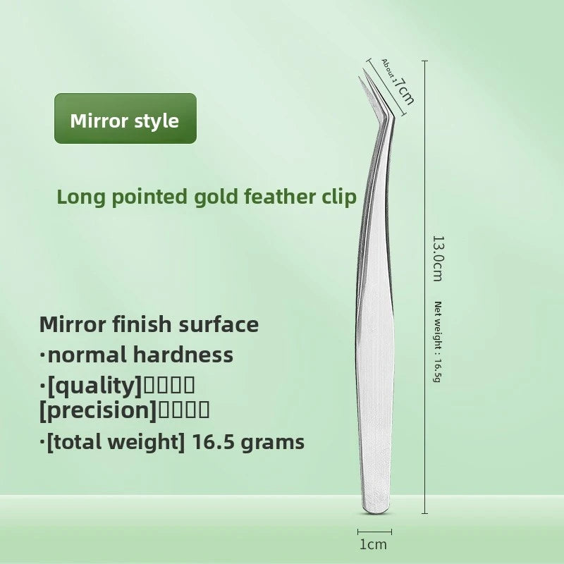 Lash Extension Tweezers – Curved Precision Stainless Steel Tool Lash Extension Tweezers Axl